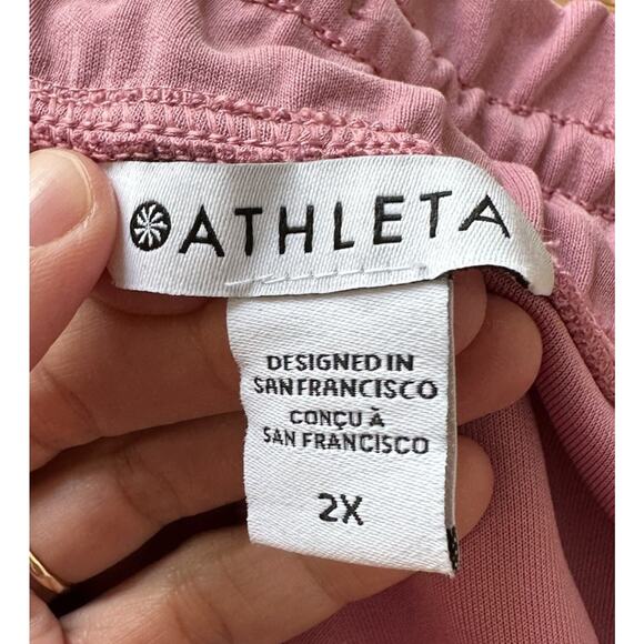 NWT $98 Athleta Seasoft Straight Pants Size 2X Women’s Pink - Picture 4 of 11